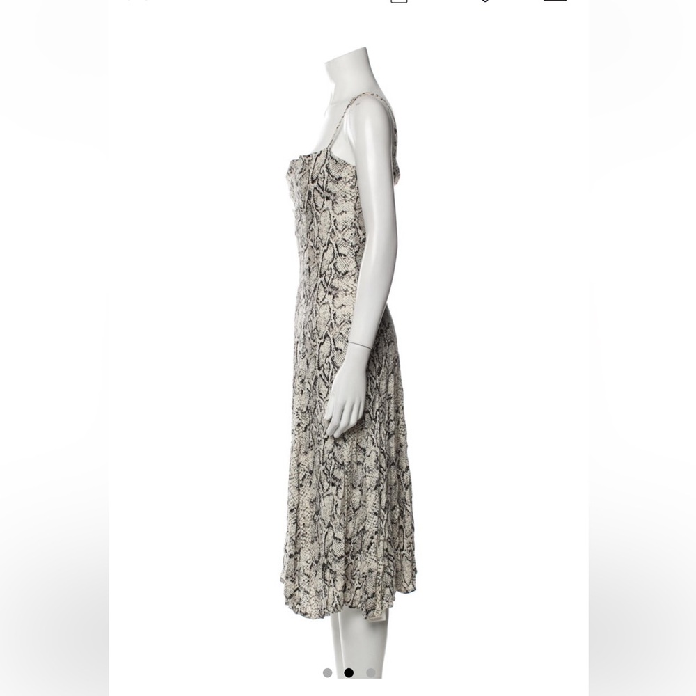 Reformation Snake Print Spaghetti Strap Dress - image 5